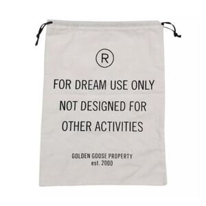 Golden Goose White Shoe Dust Bag